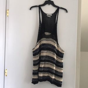 Zara knit racer back swing top oversized